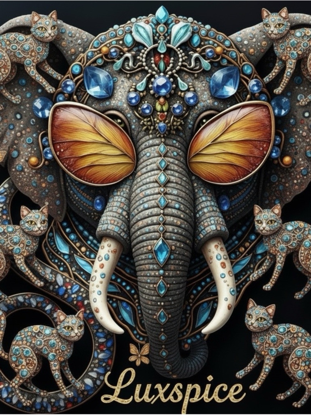 Drop: Elephants giraffes Cats lions tigers panthers butterflies this way ➡️